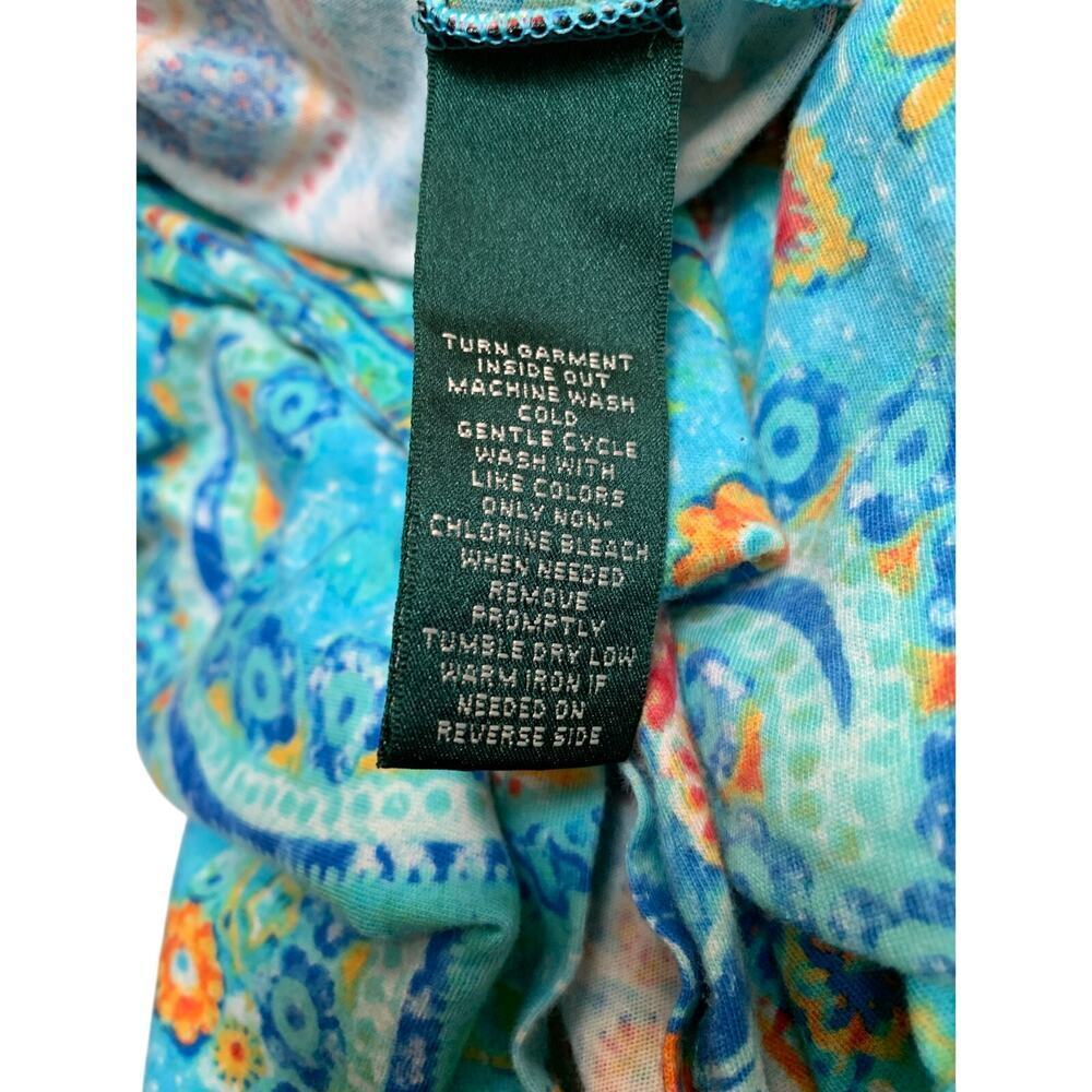 Women's Ralph Lauren Colorful Pattern Shirt, 100% Cotton - Size 1X - Picture 9 of 9